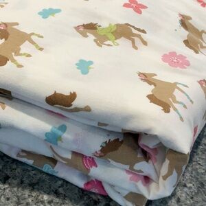 🌸🐎- Circo full size top flat sheet pretty ponies